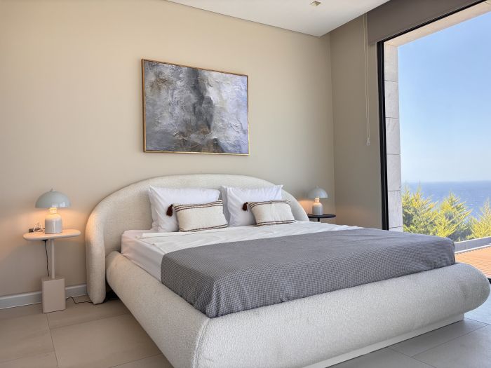 Yalıkavak Villa with Pool, Garden & Sea View