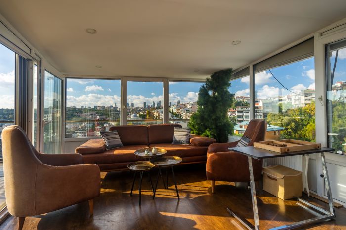 Panoramic Bosphorus View Terrace Flat